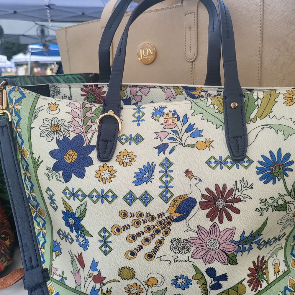 Tory Burch Floral Multicolor Shoulder Bag